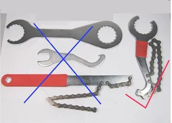 Инструменты для ремонта велосипедов 3 в 1, Гаечный ключ с центральным валом и маховиком, Инструмент для снятия гаечного ключа с хвостовым крюком 2
