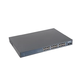 Заводской OEM-24-портовый Гигабитный Коммутатор Ethernet для монтажа в Стойку с 2 Оптическими Слотами SFP 2