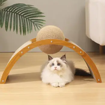 Игрушка для домашних животных, игрушка-скребок для кошек, когтеточка в форме арочного моста для котенка, портативная когтеточка для игры с когтями 2
