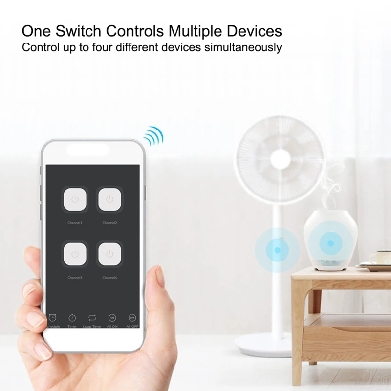 Ewelink Smart Wifi Bluetooth Переключатель Релейный Модуль 7-32 В Вкл Выкл Контроллер 4CH 2,4 Г Wifi Пульт Дистанционного Управления Для Alexa Google Аксессуары Для Дома Изображение 5