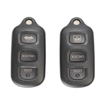 Jingyuqin Smart Remote Car Key Shell Для Toyota Sequoia 4-Runner 4Runner 2003-2008 Замена 3 Кнопок + 1 Аварийного Брелока 2