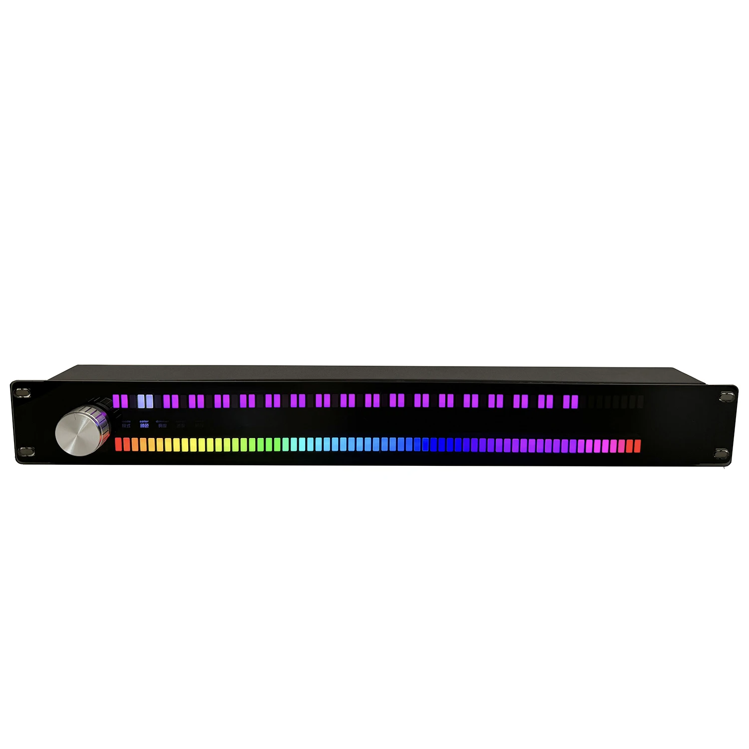 Индикатор уровня музыки 128 полноцветных светодиодов дисплей музыкального спектра индикатор музыкальной атмосферы световой индикатор музыки голосовое управление Изображение 3
