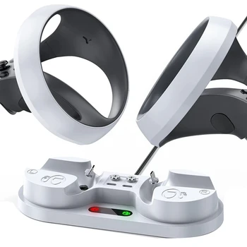 Подставка для зарядки игрового контроллера PS5 для PS VR2 Sense Подставка для зарядки контроллера, док-станция для зарядки игрового контроллера VR 1