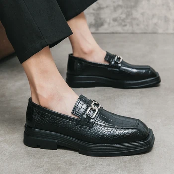 Мужские кожаные оксфордские удобные модельные туфли Originals на шнуровке, официальные деловые повседневные туфли-дерби для мужчин на каждый день 2
