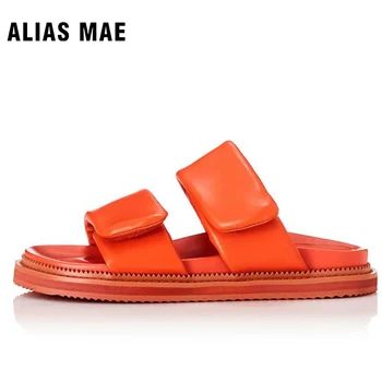 ALIAS MAE PARLO 2023 Новые женские летние высококачественные пляжные тапочки с открытым носком на плоской подошве, повседневные пляжные тапочки ручной работы 1