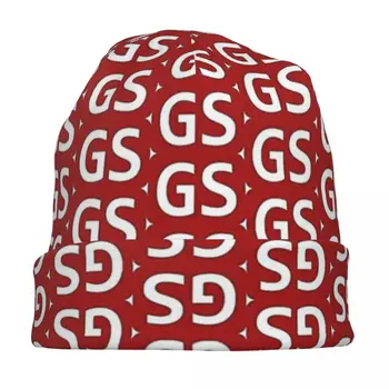 Вязаная шапка унисекс с инициалами GS, мужская и женская уличная шапка GS Beanies 2