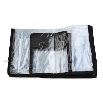 Практичная новая защитная крышка для багажа, прозрачная + черная водонепроницаемая для путешествий, 1 шт. чехол для багажа с защитой от царапин 1