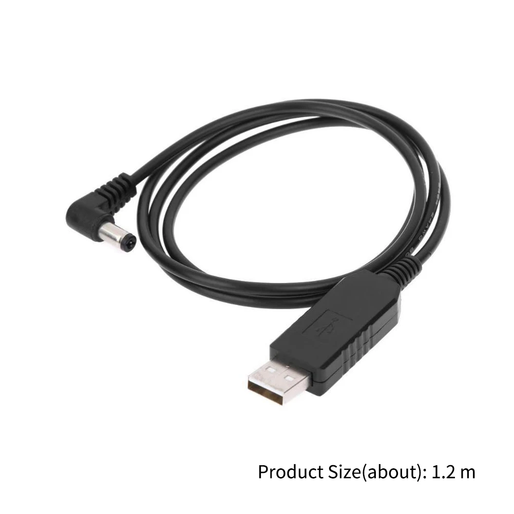 2шт USB зарядное устройство Черный адаптер Аксессуары для радио Кабель для зарядки Вход для подключения линии портативной рации Гибкая основа для Baofeng Изображение 5