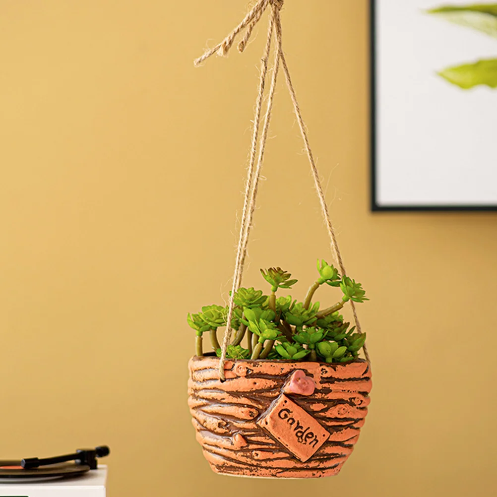 Подвесной горшок Simplicity Plant Pot Керамические Подвесные кашпо для комнатных растений Home Decor Изображение 3