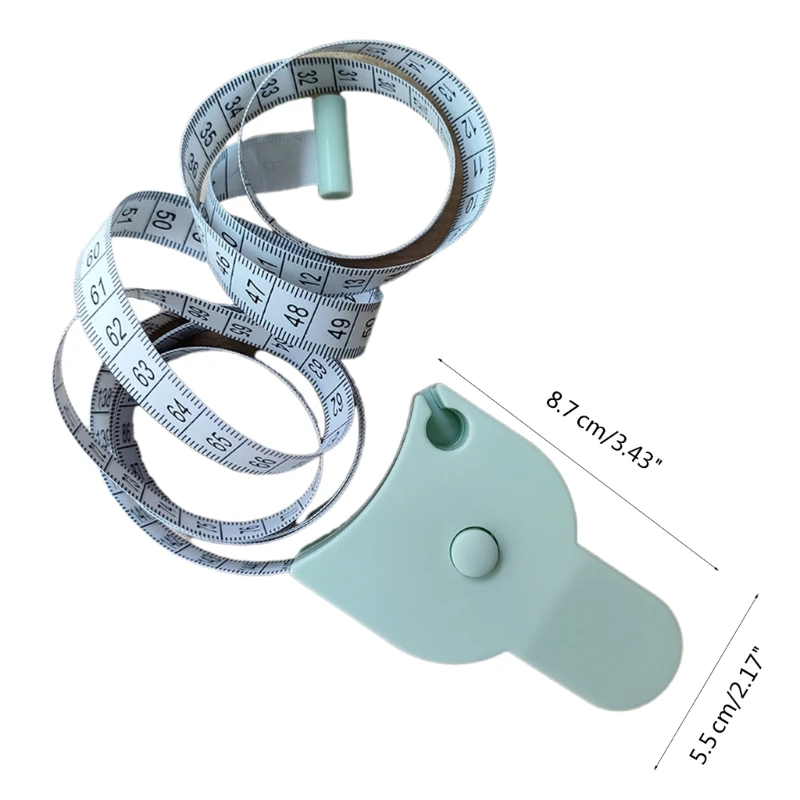 Измерительная лента для тела, швейная гибкая лента, измерительный прибор для тела, трехмерные ленты, измерительная линейка, измерительные инструменты A0KF Изображение 5