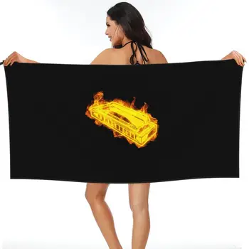 Быстросохнущее полотенце Fire Harmonica, большое для спортзала, безворсовое спортивное полотенце 2