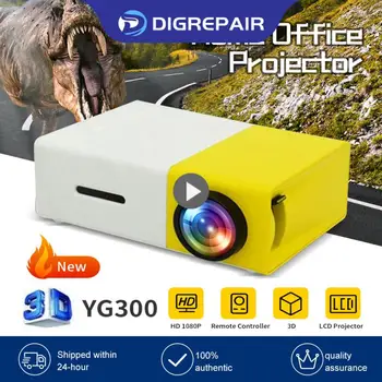 Мини-светодиодный проектор Salange YG300 YG300 Модернизированная версия 1000 Люмен 320x240P HDMI-совместимый USB Аудио Домашний медиаплеер Beamer 1