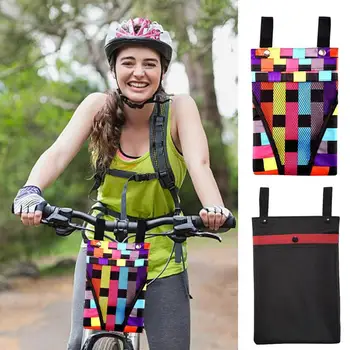Водонепроницаемая велосипедная сумка для хранения спереди, большая емкость для хранения, портативные сумки через плечо для аксессуаров для велосипеда на открытом воздухе 1