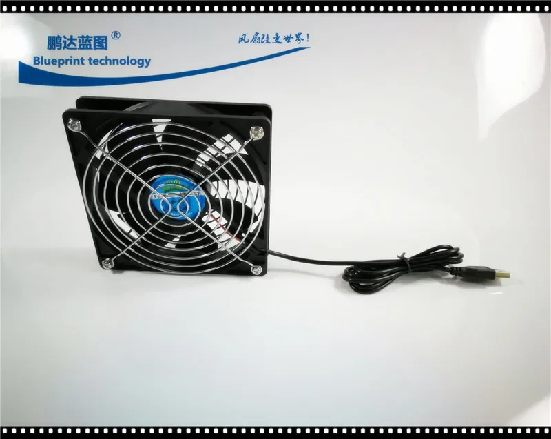 Новый вентилятор охлаждения 12025 8025 5V 12cm USB-вентилятора на шасси телевизионной приставки маршрутизатора Изображение 3