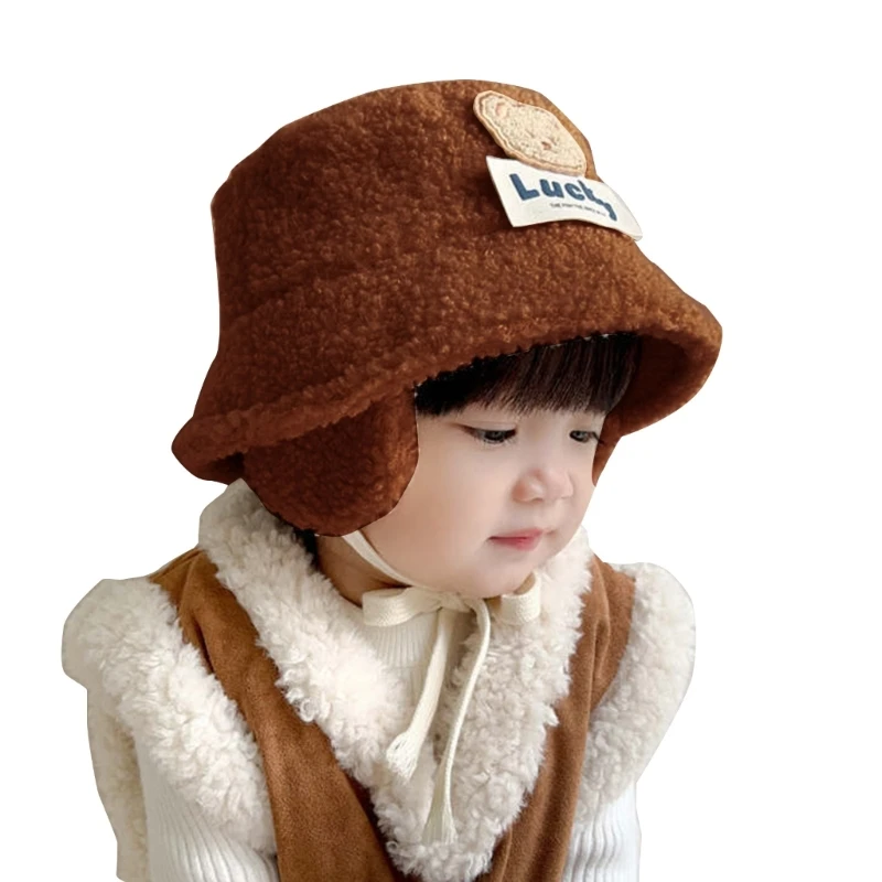 Панама из овечьей шерсти, модный и теплый головной убор, осенне-зимняя кепка для мальчиков и девочек D7WF Изображение 2