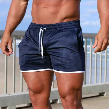 Спортивные шорты обучение мужчин Быстрый сухой шорты для бега для мужчин бег бодибилдинг пляжный короткие брюки тренировки фитнес тренажерный зал шорты мужчин 1