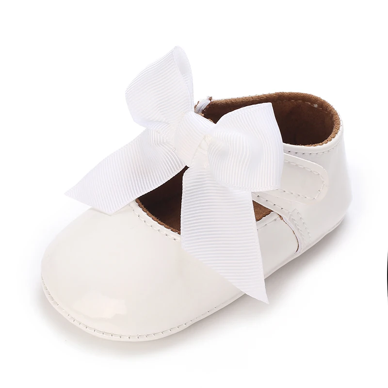 2023 Модная Обувь Принцессы Из Искусственной Кожи Для Новорожденных Девочек, Мокасины, Обувь На Резиновой Подошве, Нескользящие Летние Первые Ходунки Изображение 5