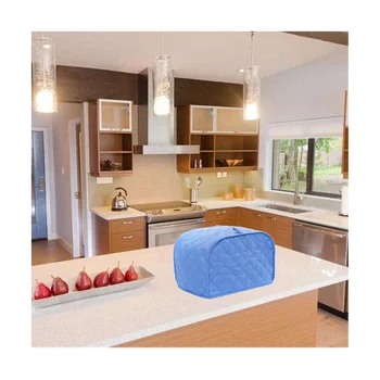 2ШТ Чехол для тостера, полосатая пылезащитная крышка для машины для выпечки, защита кухонной формы для выпечки, сумка-органайзер 2