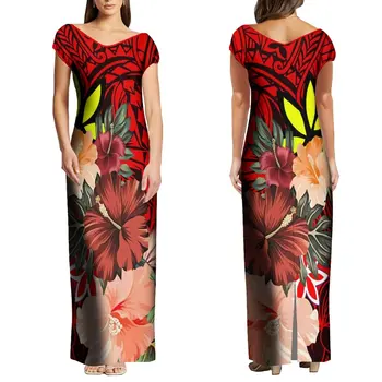 Распродажа Элегантное атласное платье с подвесками для женщин, летнее длинное платье приталенного кроя с рисунком 