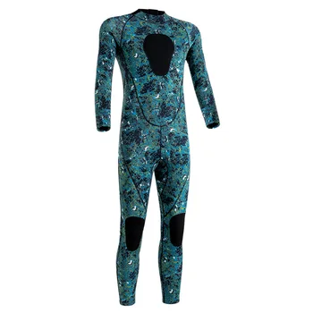 Мужской гидрокостюм из неопрена толщиной 3 мм, защищающий от тепла и холода, для плавания в мокрую зиму, цельный камуфляжный костюм для подводного плавания, камуфляжная одежда для серфинга, водолазный костюм для женщин 1