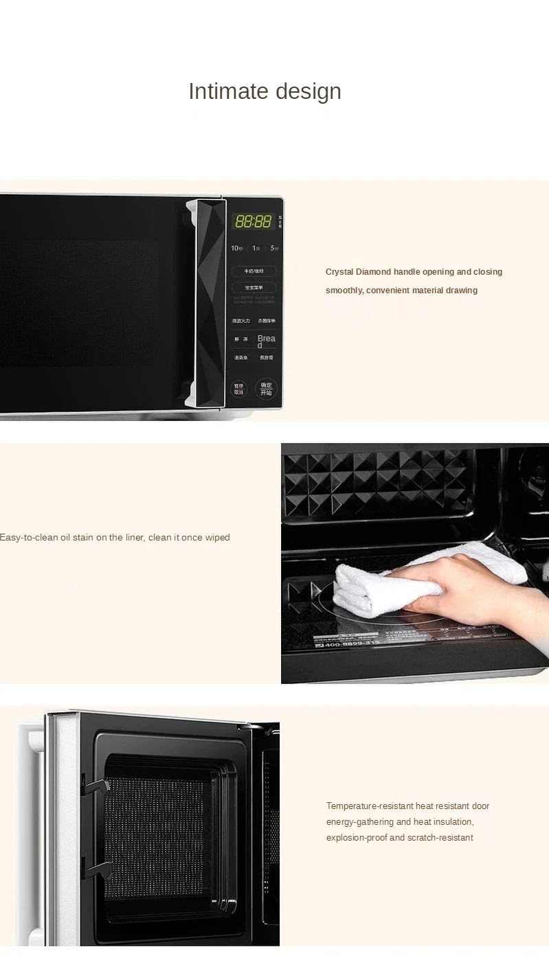 YYHC Midea Smart Microwave Встроенная бытовая мини-паровая микроволновая печь Изображение 4