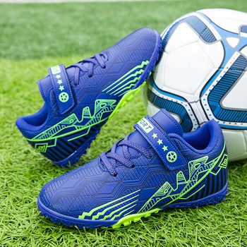 Детские футбольные бутсы для мальчиков, высококачественные футбольные кроссовки для девочек, нескользящие резиновые детские футбольные кроссовки 1