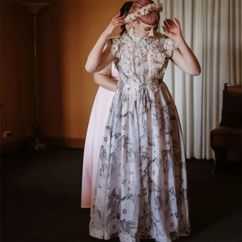 15860 # Pastrol С высоким воротом, 3D цветочным принтом, кружевное свадебное вечернее платье трапециевидной формы, красочное платье невесты для женщин, сшитое на заказ 1