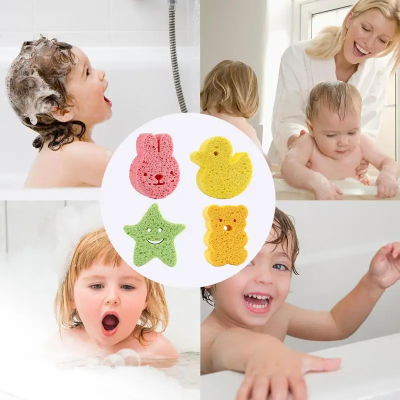 Губка для мытья ванны, душа, тела, губка для душа для малышей, Милые формы, мягкие губки для душа, губка для ванны для мальчиков и Изображение 4