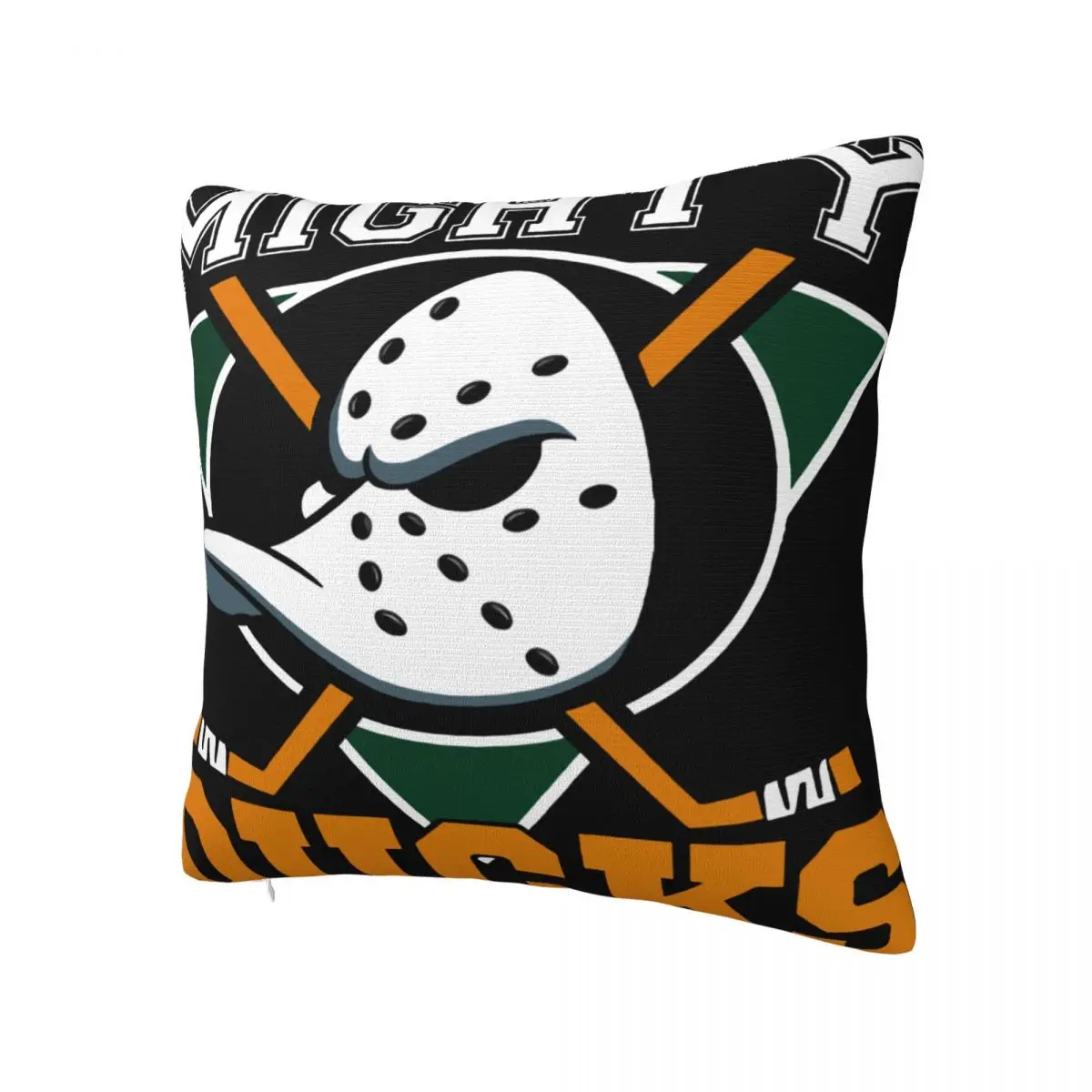 Наволочка Mighty Hockey Ducks Mighty Of Anaheim Наволочка для дивана с застежкой-молнией Персонализированная Декоративная подушка Изображение 1