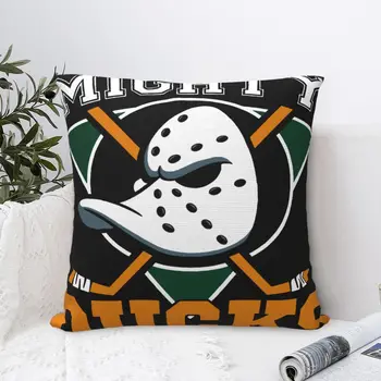 Наволочка Mighty Hockey Ducks Mighty Of Anaheim Наволочка для дивана с застежкой-молнией Персонализированная Декоративная подушка 1