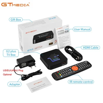 GTmedia G2 PLUS Smart TV Box Android 11,0 Amlogic 905W2 Четырехъядерный 2,4 G WIFI 4K UHD 2 ГБ 16G GT Media G2 + Плеер Телеприставка 1