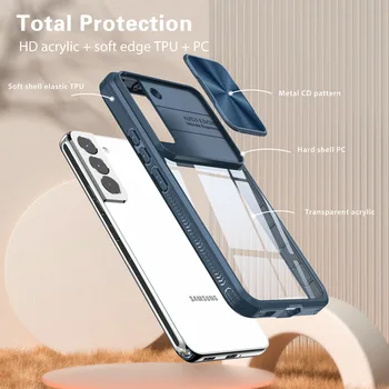 360 Полная Защита Тела Прозрачный Чехол Для Телефона Samsung S23 S22 Ultra S21 FE S22Plus A13 A53 A73 С Передним Экраном Противоударный 1