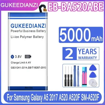 Сменный аккумулятор GUKEEDIANZI EB-BA520ABE 5000 мАч для Samsung Galaxy A5 2017 A520 A520F SM-A520F 1