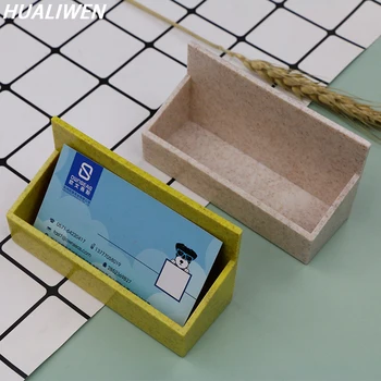 Простая Удобная Подставка для визитных карточек Пластиковая коробка для визитных карточек Креативная коробка для хранения визитных карточек Канцелярские принадлежности 1