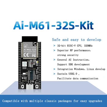 Ai-M61-32S комплект Ai-xinker WiFi6 Bluetooth BLE5.3 комбинированный модуль BL618 чип Ai-M61-32S плата разработки WiFi-6 WiFi 6 Ai-M61-32S 1