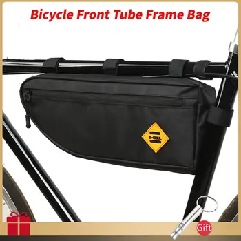Велосипедная треугольная сумка на раму с передней трубкой, велосипедные сумки из полиэстера, сумка для горного велосипеда, держатель рамы, седельная сумка, аксессуары для велоспорта MTB 1
