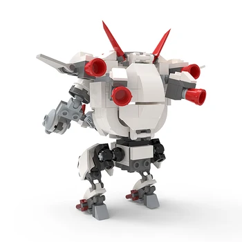 Новый герой DVA-Белый кролик, броня-истребитель, строительные блоки модели Warrio, Классическая стрелялка, развивающая игрушка 