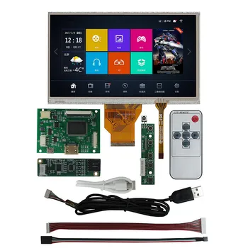 7-дюймовый ЖК-дисплей AT070TN90 с цифровым преобразователем сенсорного экрана Плата управления драйвером HDMI-совместима для монитора ПК Raspberry Pi DIY 1