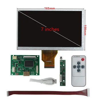 7-дюймовый ЖК-дисплей AT070TN90 с цифровым преобразователем сенсорного экрана Плата управления драйвером HDMI-совместима для монитора ПК Raspberry Pi DIY 2