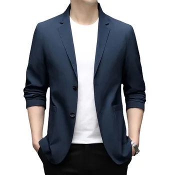 Z180-2023 новый мужской костюм небольшого размера, корейская версия приталенного мужского молодежного пиджака 1