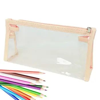 Сумка для карандашей для детей, большая прозрачная сумка-органайзер для ручек, для организации канцелярских принадлежностей и хранения карандашей, точилок для ручек 1