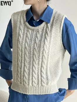 Распродажа Женская мода 2023 года, новый вязаный свитер в полоску с большим отворотом, ретро-пуловер с V-образным вырезом и длинными рукавами, шикарный топ. ~ Ручки для рисования | Car-doctor36.ru 11