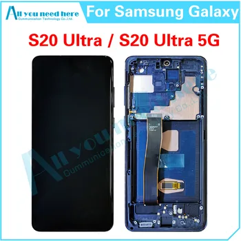 ЖК-Дисплей С Сенсорным Экраном Digitizer В сборе Для Samsung Galaxy S20 Ultra 5G G988B/DS G988U G988F S20U Замена Запасных Частей 1