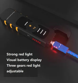 Тестер оптоволоконного кабеля VFL 10 км/10 МВт Оптическая красная Лазерная ручка Визуальный локатор неисправностей Регулируемая мощность 2