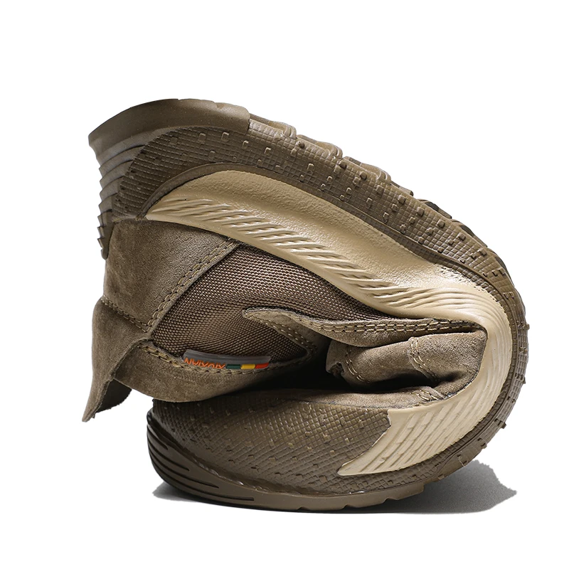 Мужская кожаная повседневная обувь, уличные мужские ботильоны, легкие ботинки в стиле Вестерн, ковбойские сапоги, мужские кроссовки, ботинки-карго, мужская обувь Изображение 3