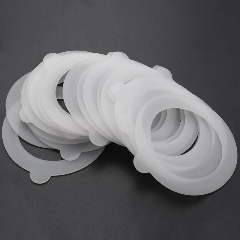 80 Шт силиконовых сменных прокладок, герметичные силиконовые уплотнительные кольца, подходят для обычных консервных банок с горлышком Изображение 2