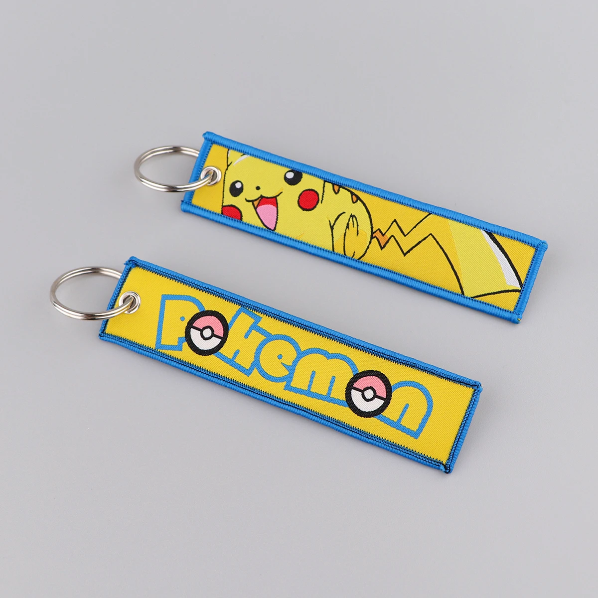 Японские Аниме Милые Вышитые брелки для ключей Jet Tag для женщин Брелок для ключей от машины Рюкзак Ювелирные Аксессуары Подарки Изображение 1