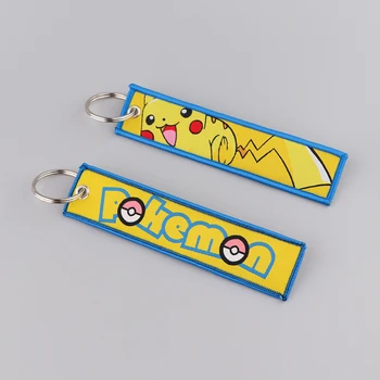 Японские Аниме Милые Вышитые брелки для ключей Jet Tag для женщин Брелок для ключей от машины Рюкзак Ювелирные Аксессуары Подарки 2