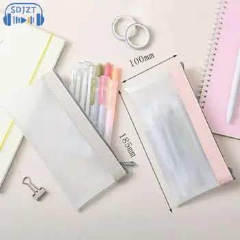 Простая корейская мода INS из ТПУ, сумка для карандашей, чехлы для канцелярских принадлежностей, пенал для карандашей, школьный пенал для ручек 1