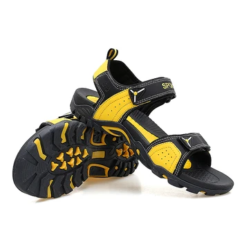 MIXIDELAI/ уличные модные мужские сандалии, Летняя мужская обувь, повседневная обувь, дышащие пляжные сандалии Sapatos Masculinos, большие размеры 35-46 2